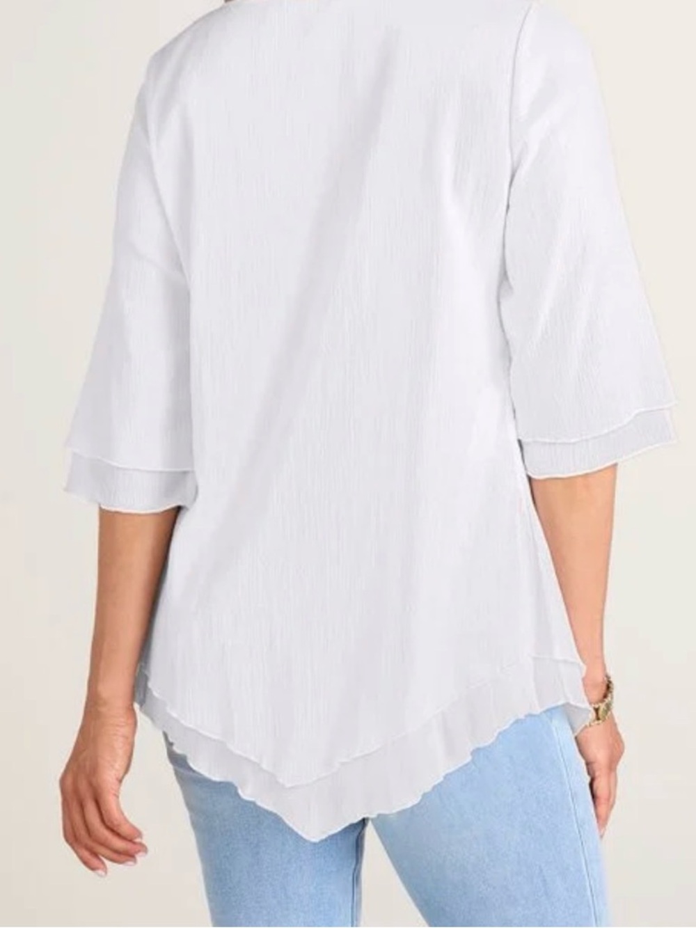 SOFT SURROUNDINGS Siesta Key Tunic 100% Cotton White Size 2X - Picture 2 of 15